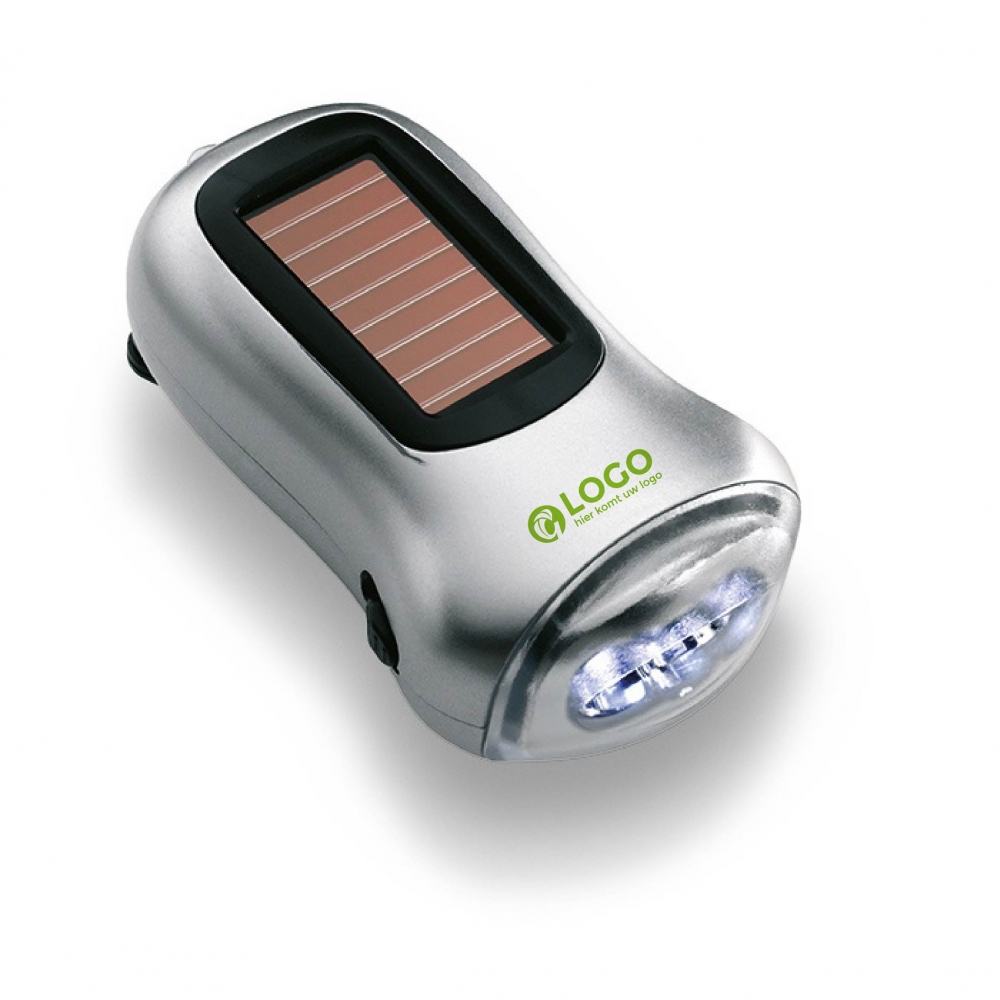 Zaklamp op zonne-energie